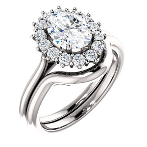 Moores Jewellers Lady Di Style Sapphire & Diamond Ring
