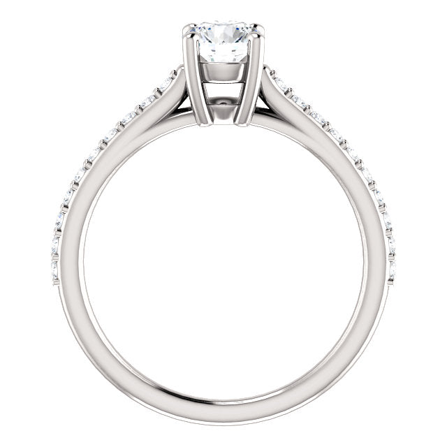 Moores Custom Made Diamond Solitaire Engagement Ring