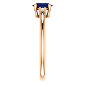 Moores Custom Made Sapphire & Diamond Ring