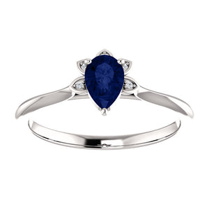Moores Custom Made Sapphire & Diamond Ring
