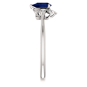Moores Custom Made Sapphire & Diamond Ring
