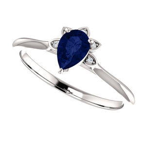 Moores Custom Made Sapphire & Diamond Ring