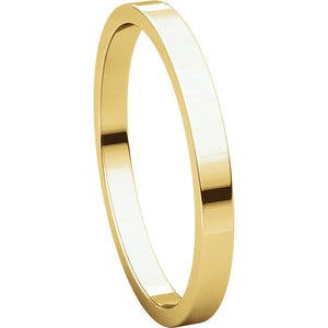 Moores Flat 2mm Wide Wedding Ring