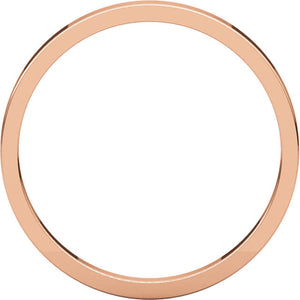 Moores Flat 2mm Wide Wedding Ring