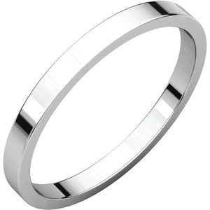 Moores Flat 2mm Wide Wedding Ring