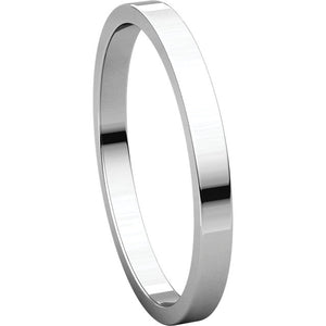 Moores Flat 2mm Wide Wedding Ring