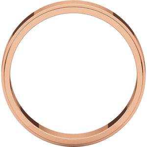 Moores Flat Edge 5mm Wide Wedding Ring