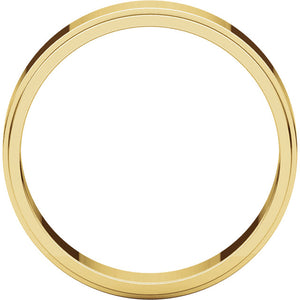 Moores Flat Edge 5mm Wide Wedding Ring
