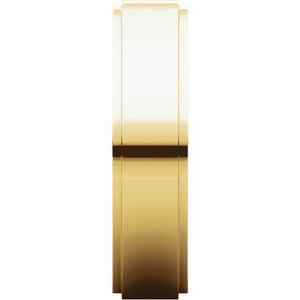 Moores Flat Edge 5mm Wide Wedding Ring