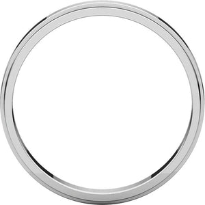Moores Flat Edge 3mm Wide Wedding Ring