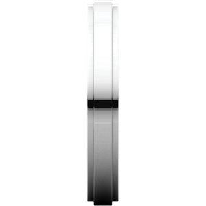 Moores Flat Edge 3mm Wide Wedding Ring