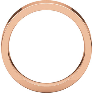 Moores Flat Comfort Fit 5mm Wide Wedding Ring