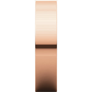 Moores Flat Comfort Fit 5mm Wide Wedding Ring
