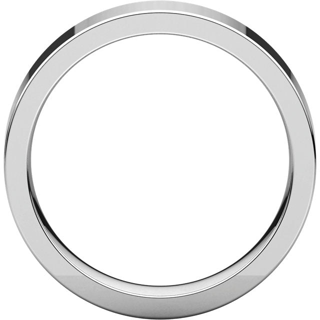 Moores Flat Comfort Fit 5mm Wide Wedding Ring