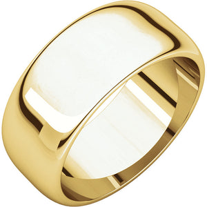 Moores Half Round 8mm Wide Wedding Ring