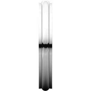 Moores Half Round Edge 3mm Wide Wedding Ring