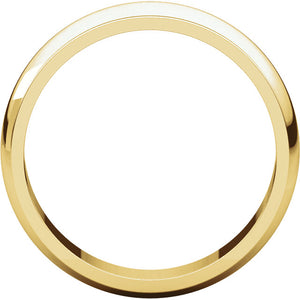 Moores Half Round Edge 5mm Wide Wedding Band