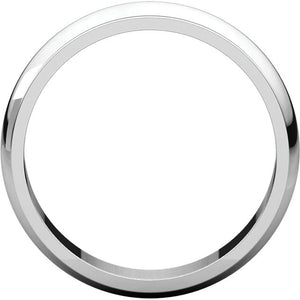 Moores Half Round Edge 5mm Wide Wedding Band