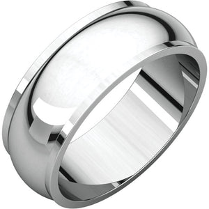 Moores Half Round Edge 7mm Wide Wedding Band