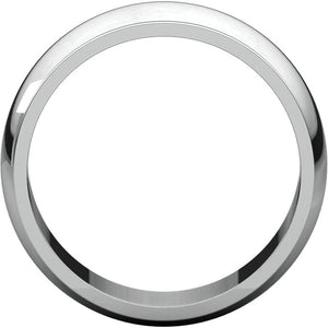 Moores Half Round Edge 7mm Wide Wedding Band