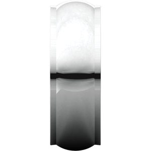 Moores Half Round Edge 7mm Wide Wedding Band