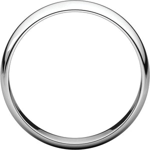 Moores Light Half Round 5mm Wide Wedding Ring