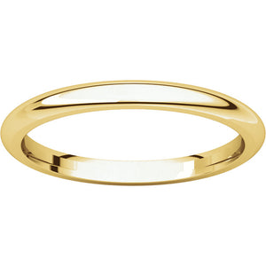 Moores Comfort Fit 2mm Wide Wedding Ring