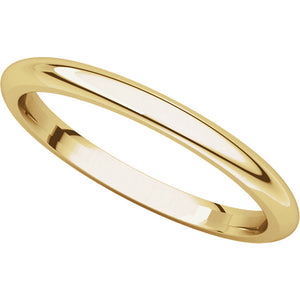 Moores Comfort Fit 2mm Wide Wedding Ring