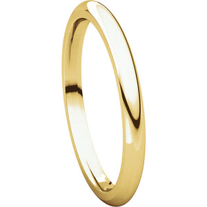 Moores Comfort Fit 2mm Wide Wedding Ring