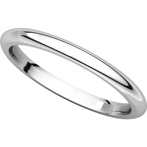 Moores Comfort Fit 2mm Wide Wedding Ring