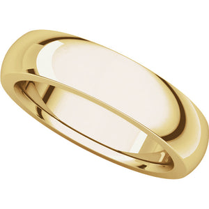 Moores Heavy Comfort Fit 5mm Wide Wedding Ring