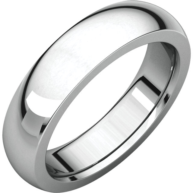 Moores Heavy Comfort Fit 5mm Wide Wedding Ring