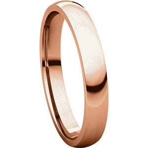 Moores Light Comfort Fit 3mm Wide Wedding Ring