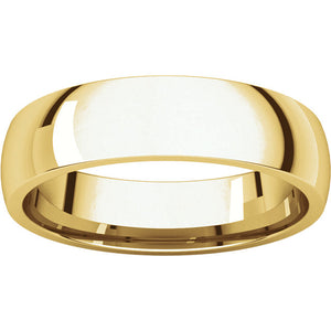 Moores Light Comfort Fit 5mm Wide Wedding Ring