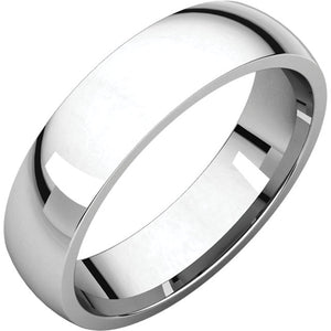 Moores Light Comfort Fit 5mm Wide Wedding Ring