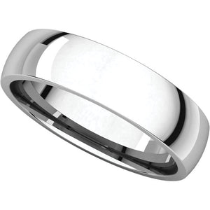 Moores Light Comfort Fit 5mm Wide Wedding Ring