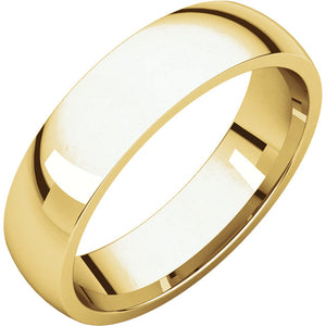 Moores Light Comfort Fit 5mm Wide Wedding Ring