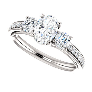 Moores Custom Made Three Stone Diamond Ring