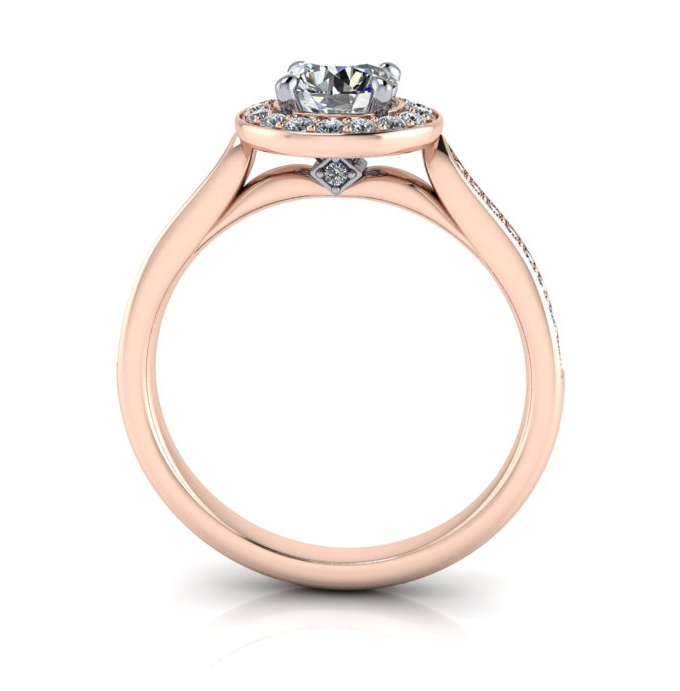 Bespoke Halo Style Diamond Engagement Ring by Moores